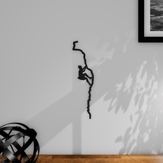Décoration murale escalade minimaliste - Voie du vertige