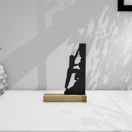Décoration à poser escalade minimaliste - Tracé du téméraire