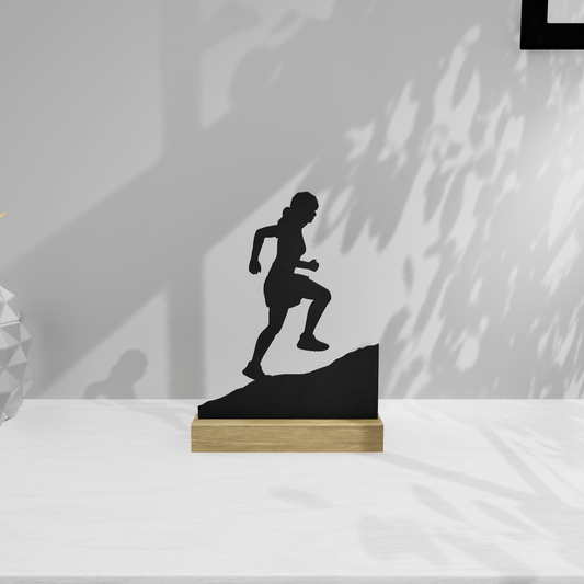 Décoration à poser trail minimaliste - Ascension athlétique