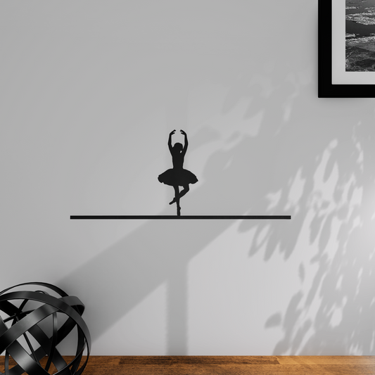 Décoration murale danse classique minimaliste - Attitude en pointe