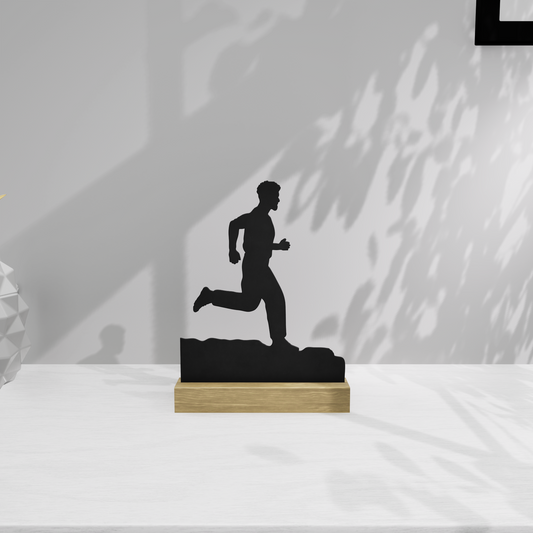 Décoration à poser trail minimaliste - Descente dynamique